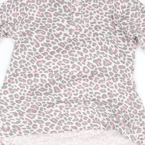 North Lights Baby Pink Animal Print  Basic T-Shirt Size 3-6 Months