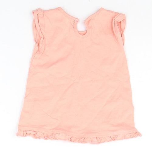 George Baby Orange   Basic T-Shirt Size 3-6 Months  - STAR