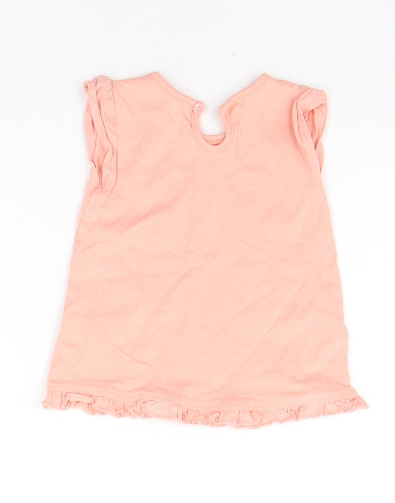 George Baby Orange   Basic T-Shirt Size 3-6 Months  - STAR