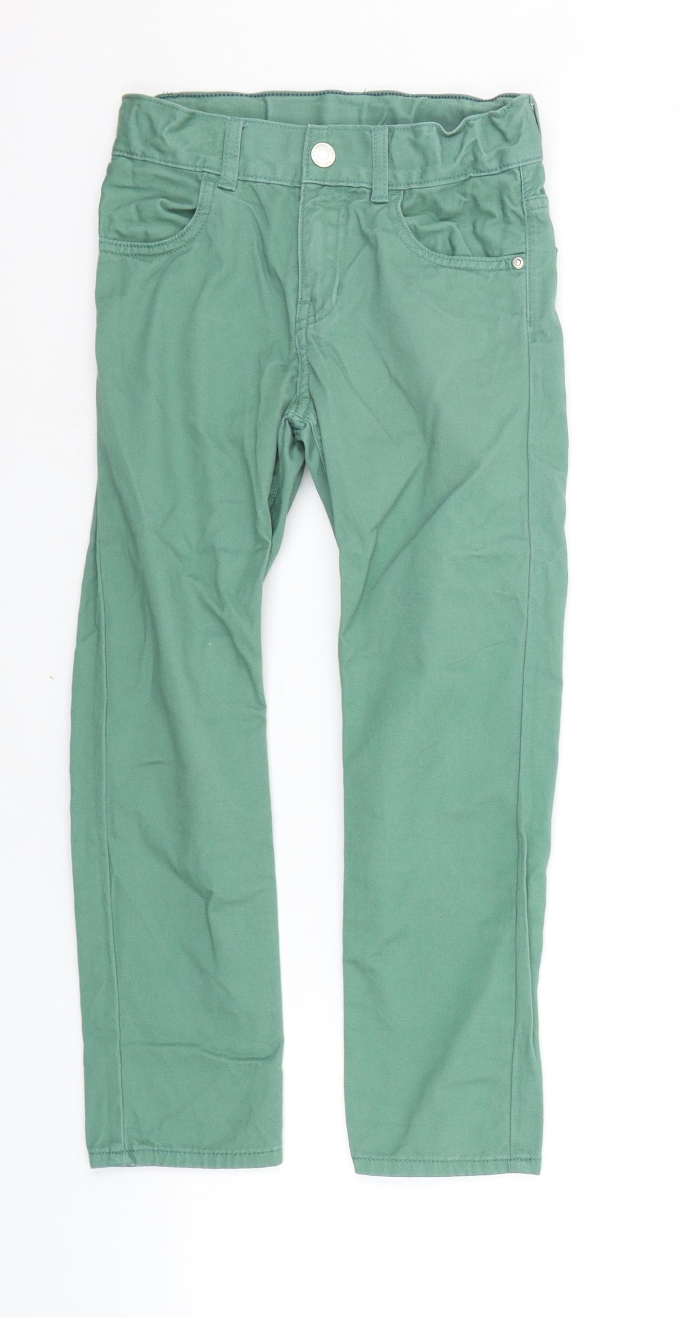 H&M Boys Green   Chino Trousers Size 8-9 Years