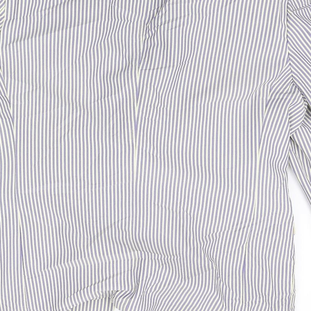 TravelSmith Mens Blue Striped  Jacket Blazer Size L