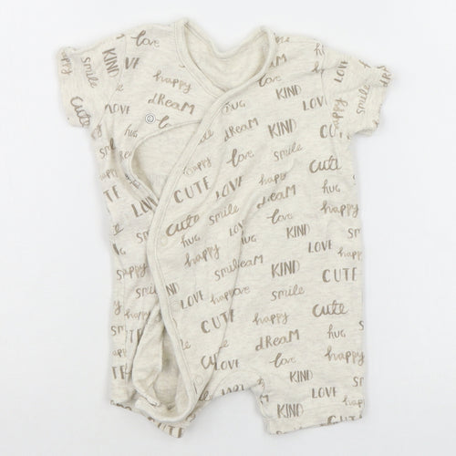 George Baby Beige Ikat  Babygrow One-Piece Size 3-6 Months  - LOVE
