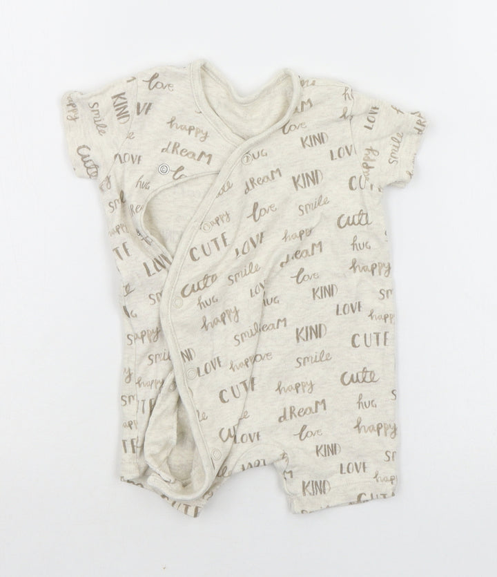 George Baby Beige Ikat  Babygrow One-Piece Size 3-6 Months  - LOVE