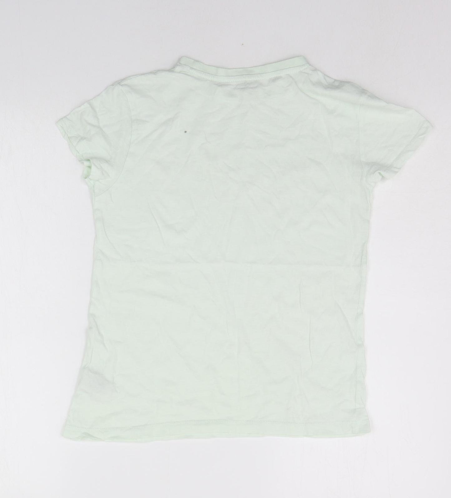 Primark Womens Green   Basic T-Shirt Size 2XS  - off to the sea