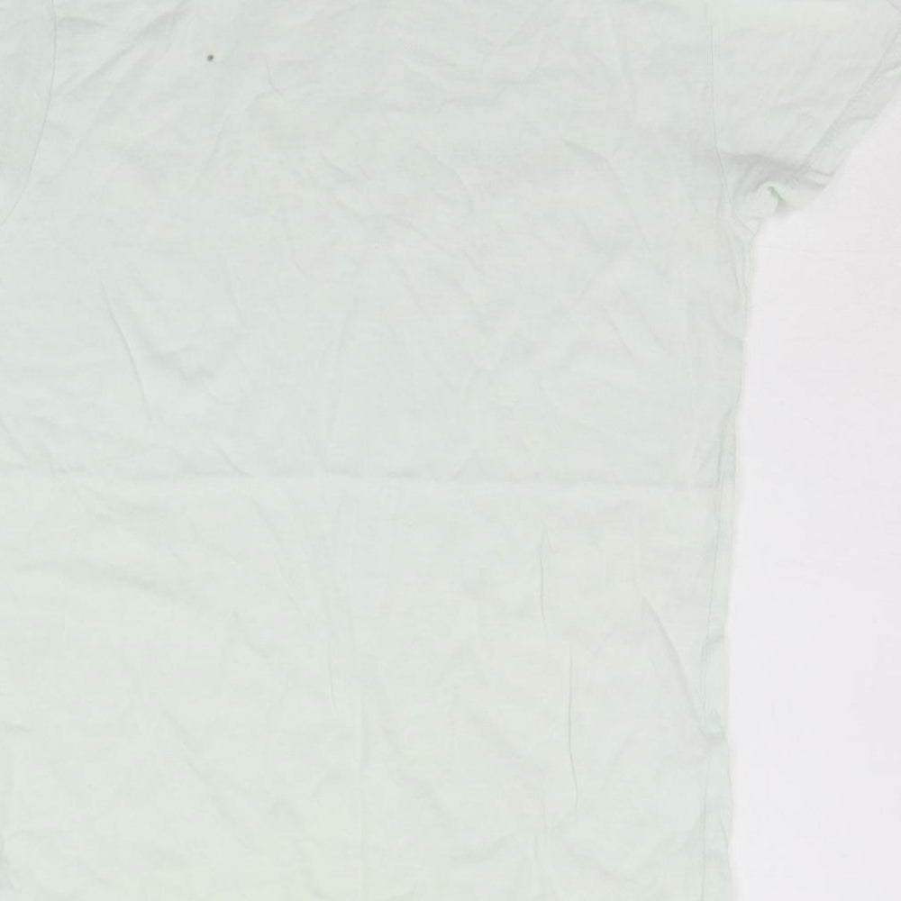 Primark Womens Green   Basic T-Shirt Size 2XS  - off to the sea
