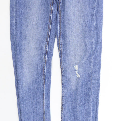 Denim & Co. Womens Blue   Straight Jeans Size 6 L26 in