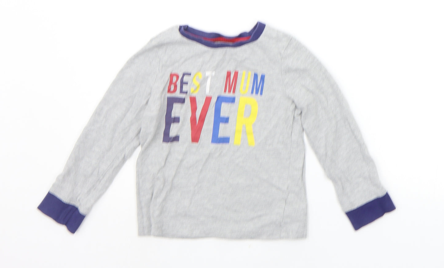 Mothercare Boys Grey   Basic T-Shirt Size 5-6 Years