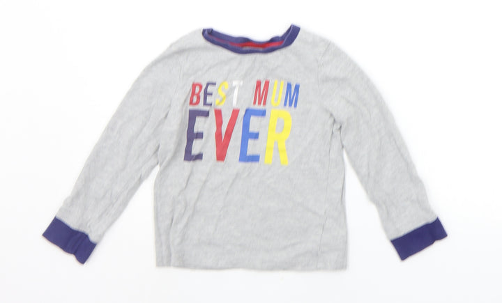 Mothercare Boys Grey   Basic T-Shirt Size 5-6 Years