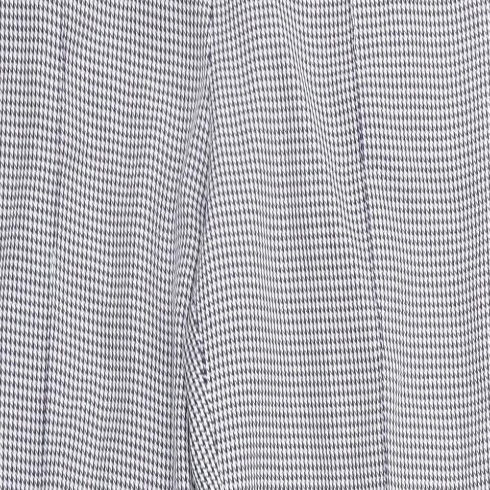Damart Womens White Geometric  Trousers  Size 14 L28 in