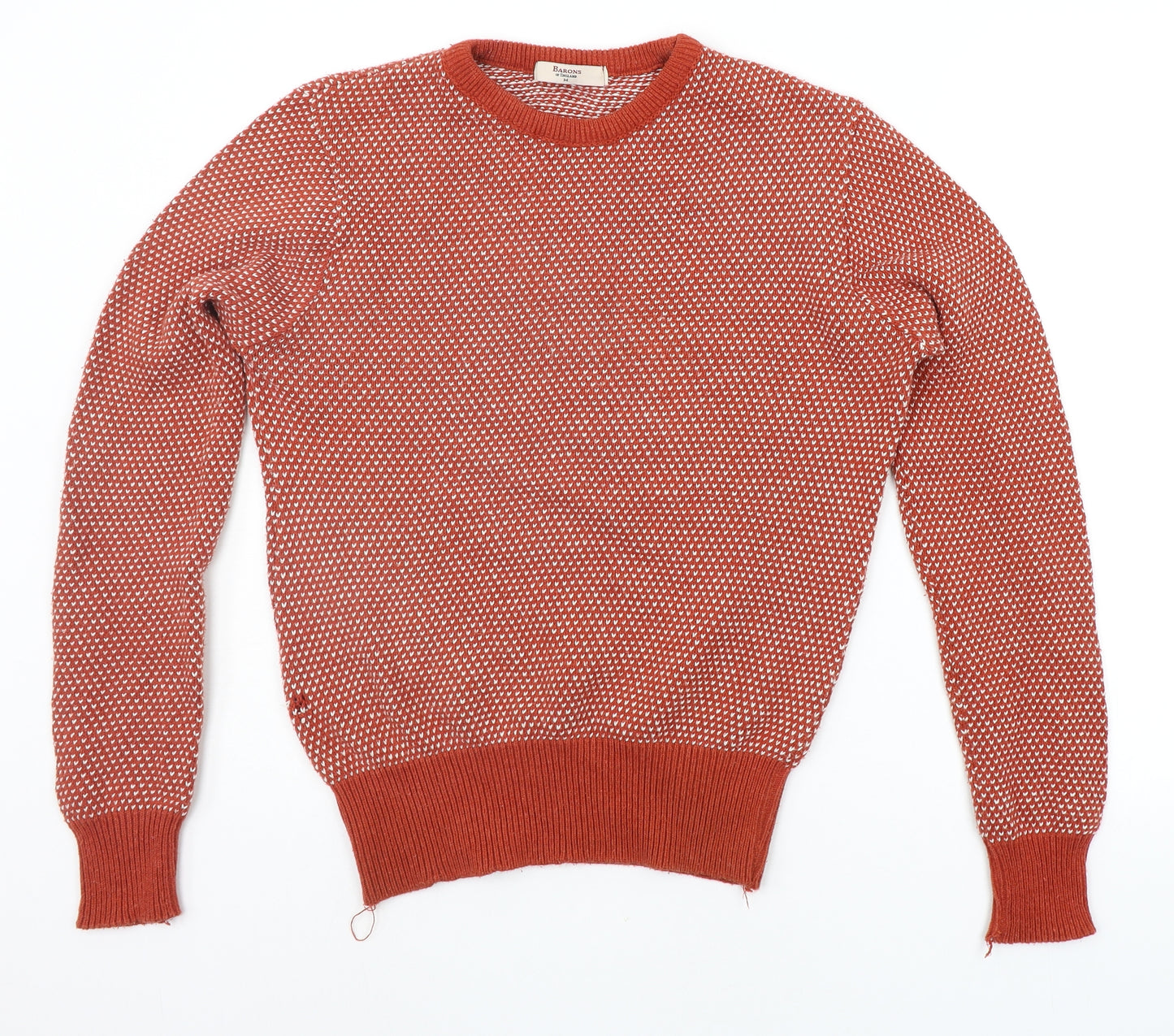 Barons Womens Orange   Pullover Jumper Size M