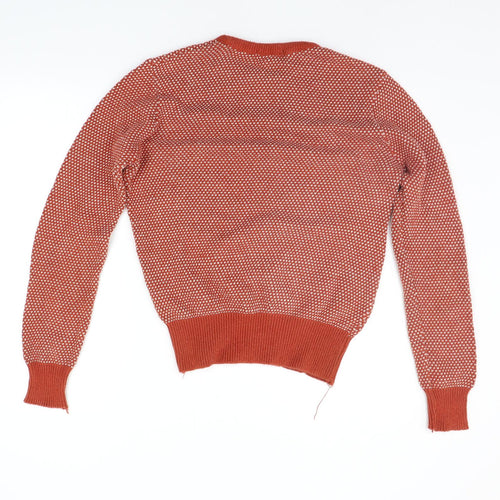 Barons Womens Orange   Pullover Jumper Size M