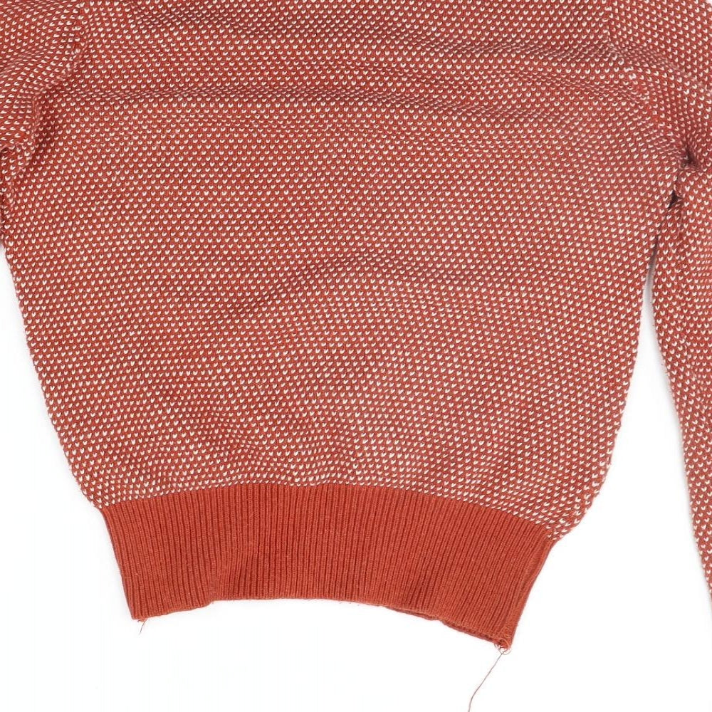 Barons Womens Orange   Pullover Jumper Size M