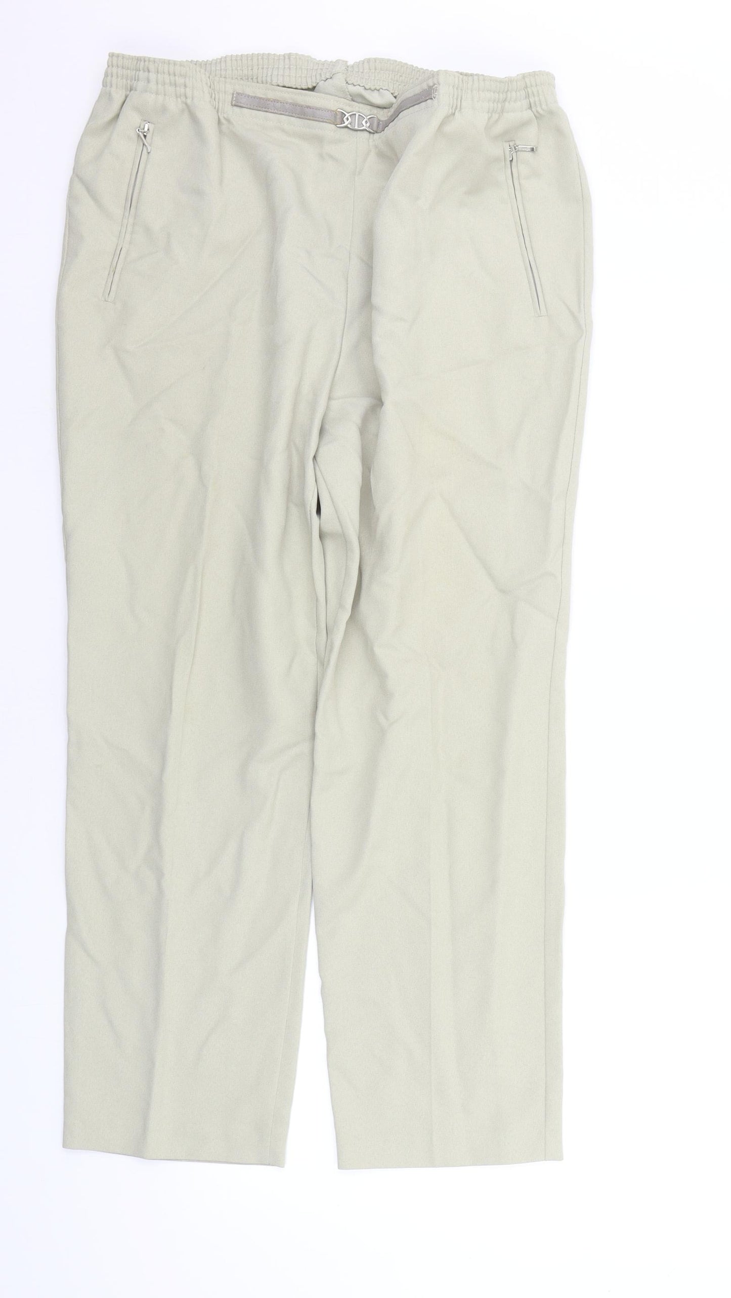 CANDA Womens Beige   Trousers  Size 18 L25 in