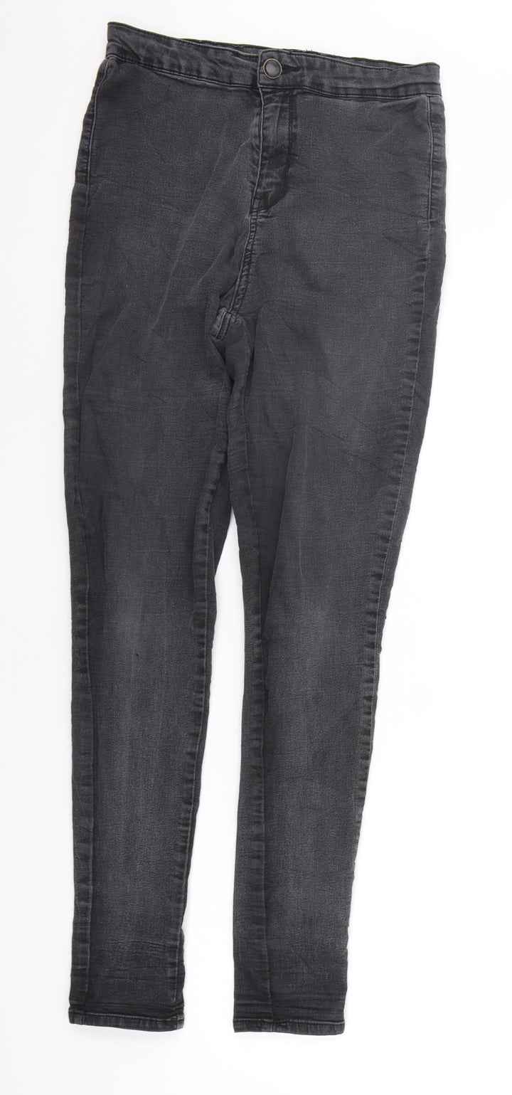 F&F Womens Grey Trousers Size 10 L27 in