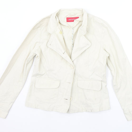 Jeans & Co Womens Beige   Jacket Coat Size 12