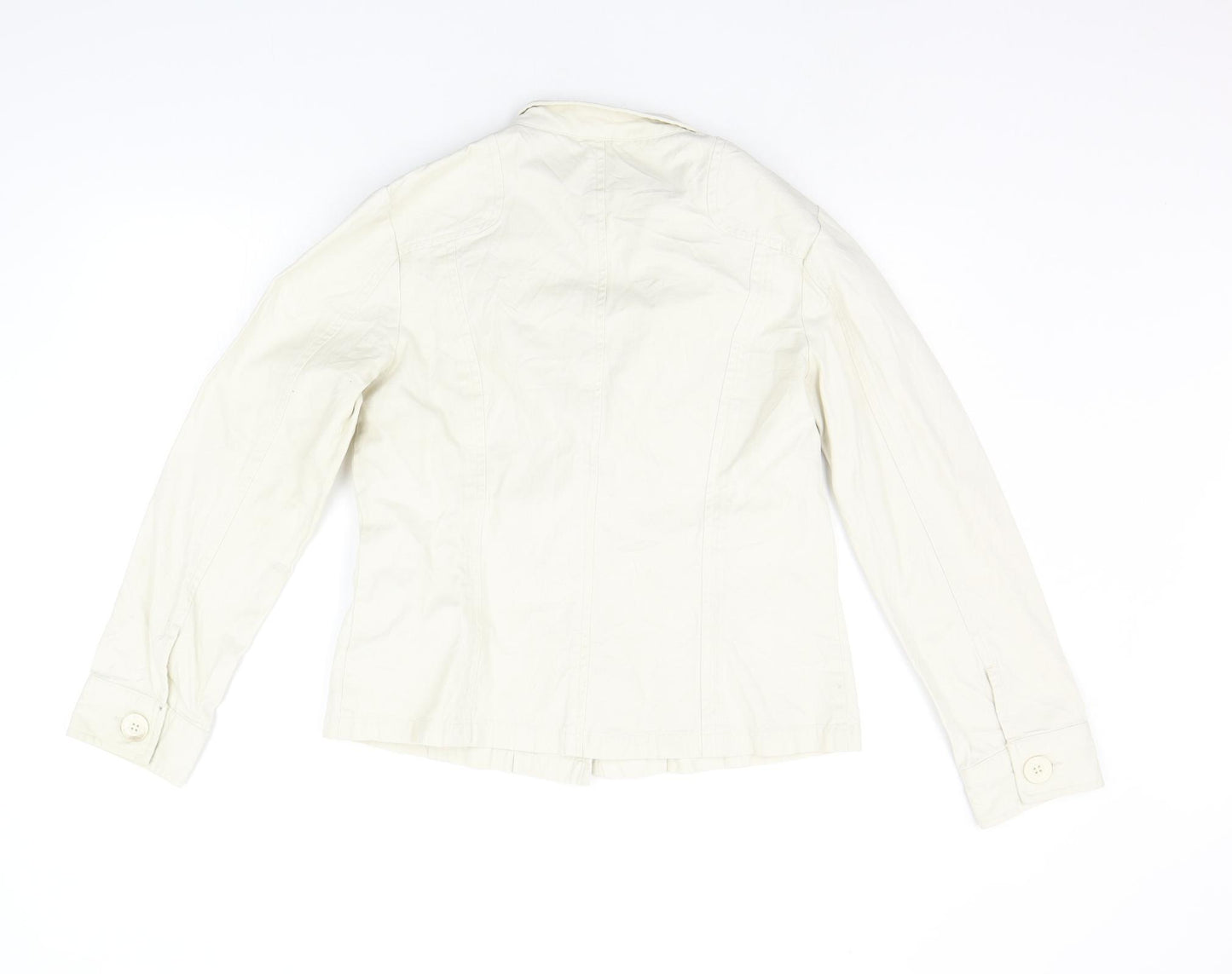 Jeans & Co Womens Beige   Jacket Coat Size 12