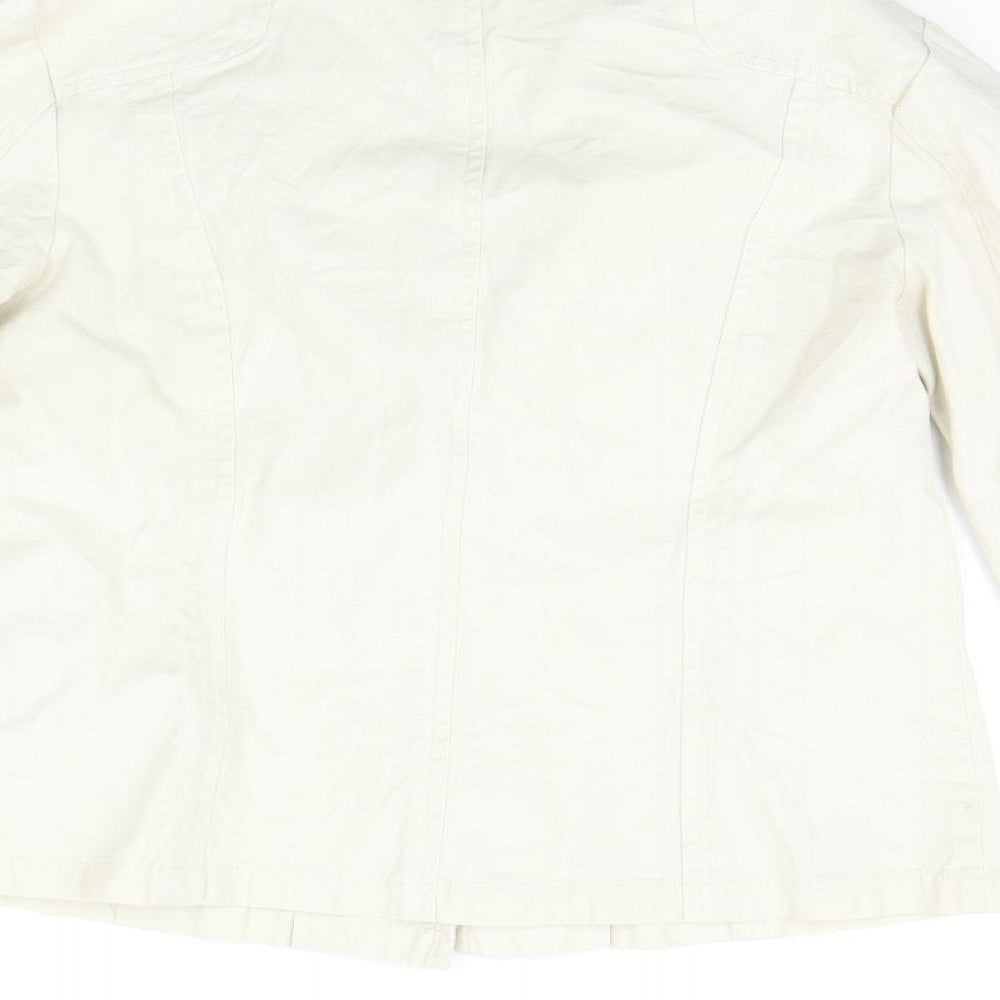 Jeans & Co Womens Beige   Jacket Coat Size 12
