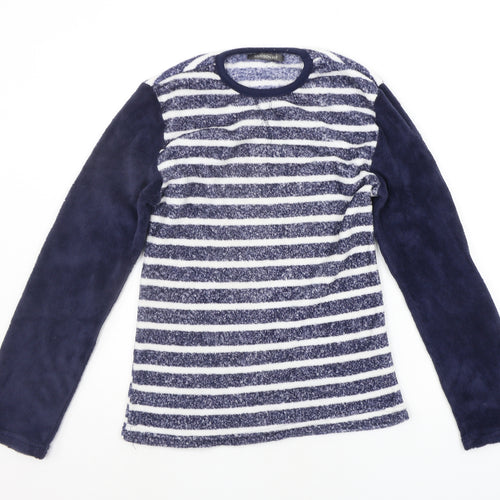 Hudson's Bay Womens Blue Striped  Top Pyjama Top Size S
