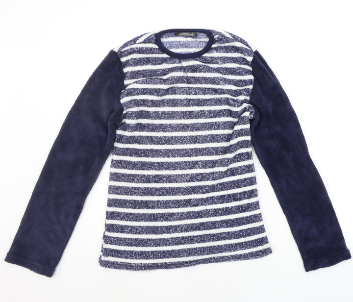 Hudson's Bay Womens Blue Striped  Top Pyjama Top Size S