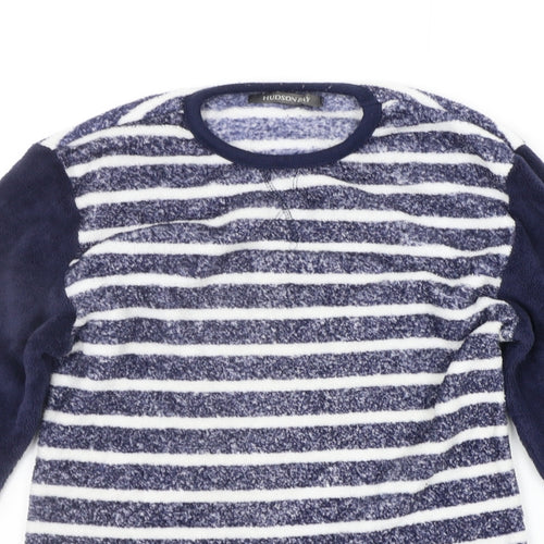 Hudson's Bay Womens Blue Striped  Top Pyjama Top Size S