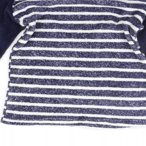 Hudson's Bay Womens Blue Striped  Top Pyjama Top Size S