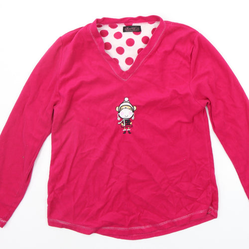 Secret Posessions Womens Pink Solid  Top Pyjama Set Size S  - sleep wear