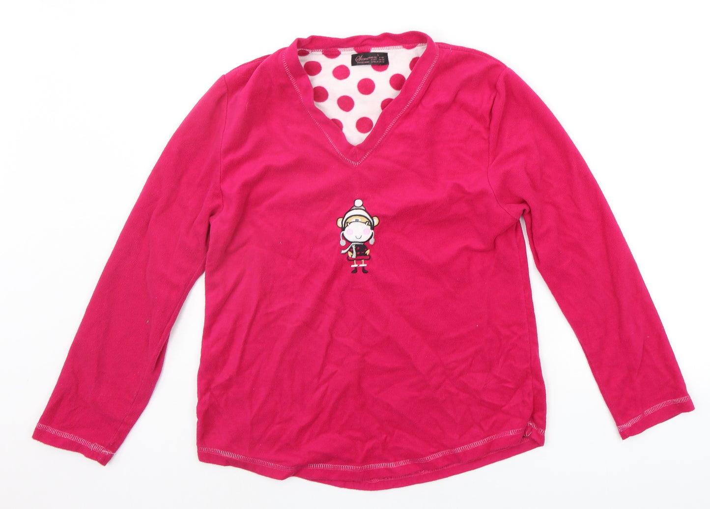 Secret Posessions Womens Pink Solid  Top Pyjama Set Size S  - sleep wear