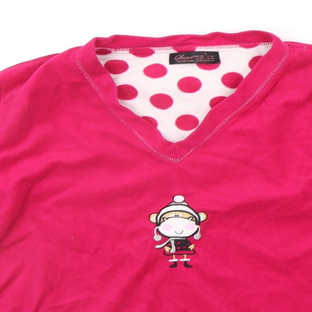 Secret Posessions Womens Pink Solid  Top Pyjama Set Size S  - sleep wear