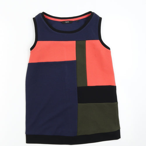 NEXT Womens Multicoloured Colourblock  Basic Tank Size 8