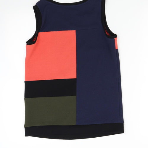 NEXT Womens Multicoloured Colourblock  Basic Tank Size 8