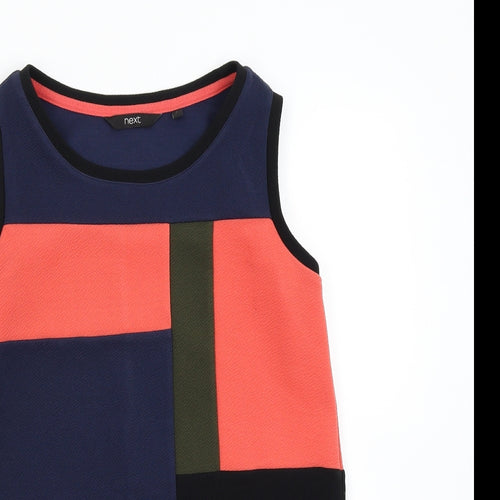 NEXT Womens Multicoloured Colourblock  Basic Tank Size 8