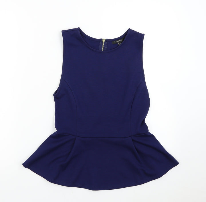 FOREVER 21 Womens Blue   Basic Tank Size M