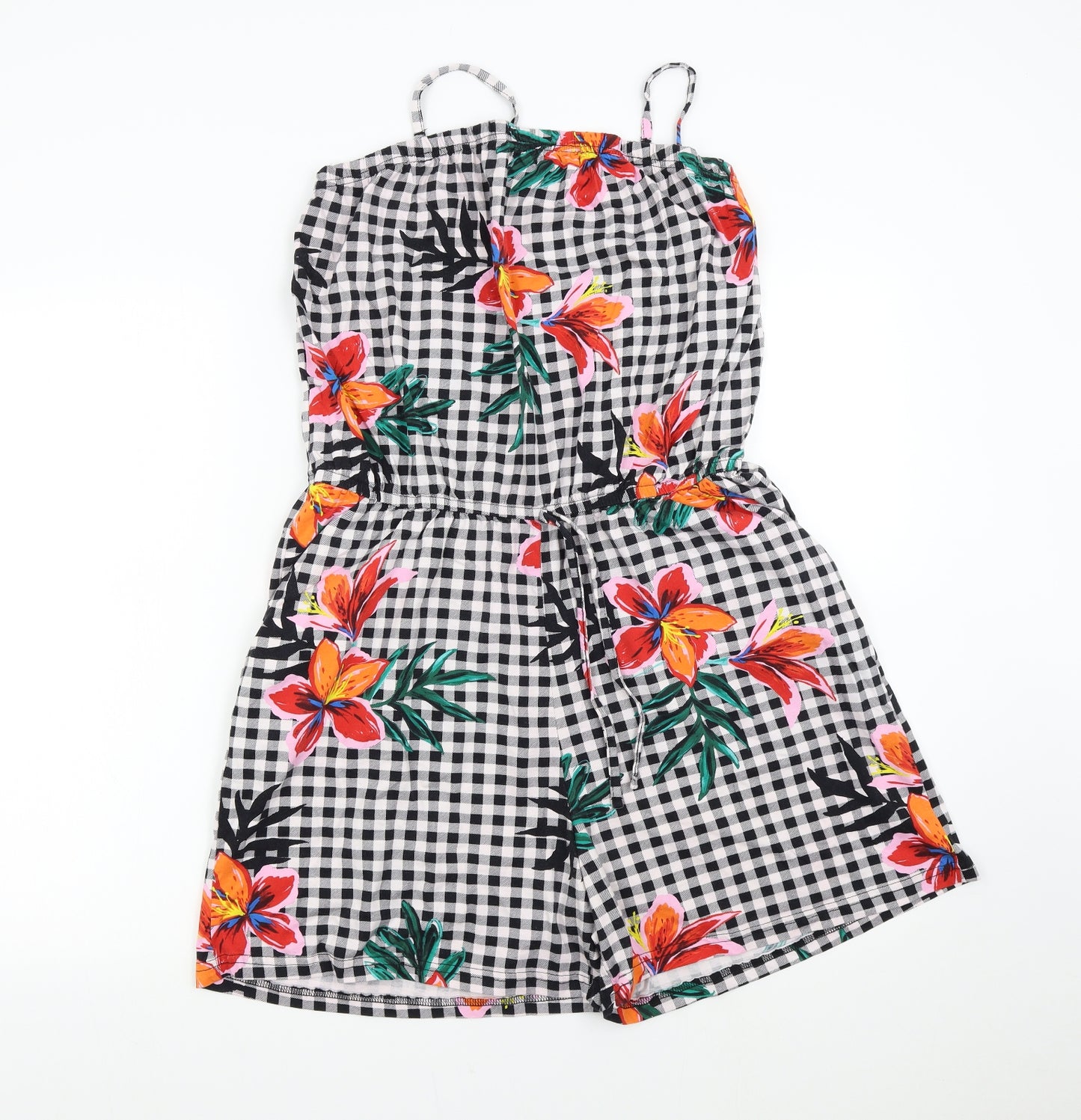 Bonmarché Womens Multicoloured Floral  Playsuit One-Piece Size 18