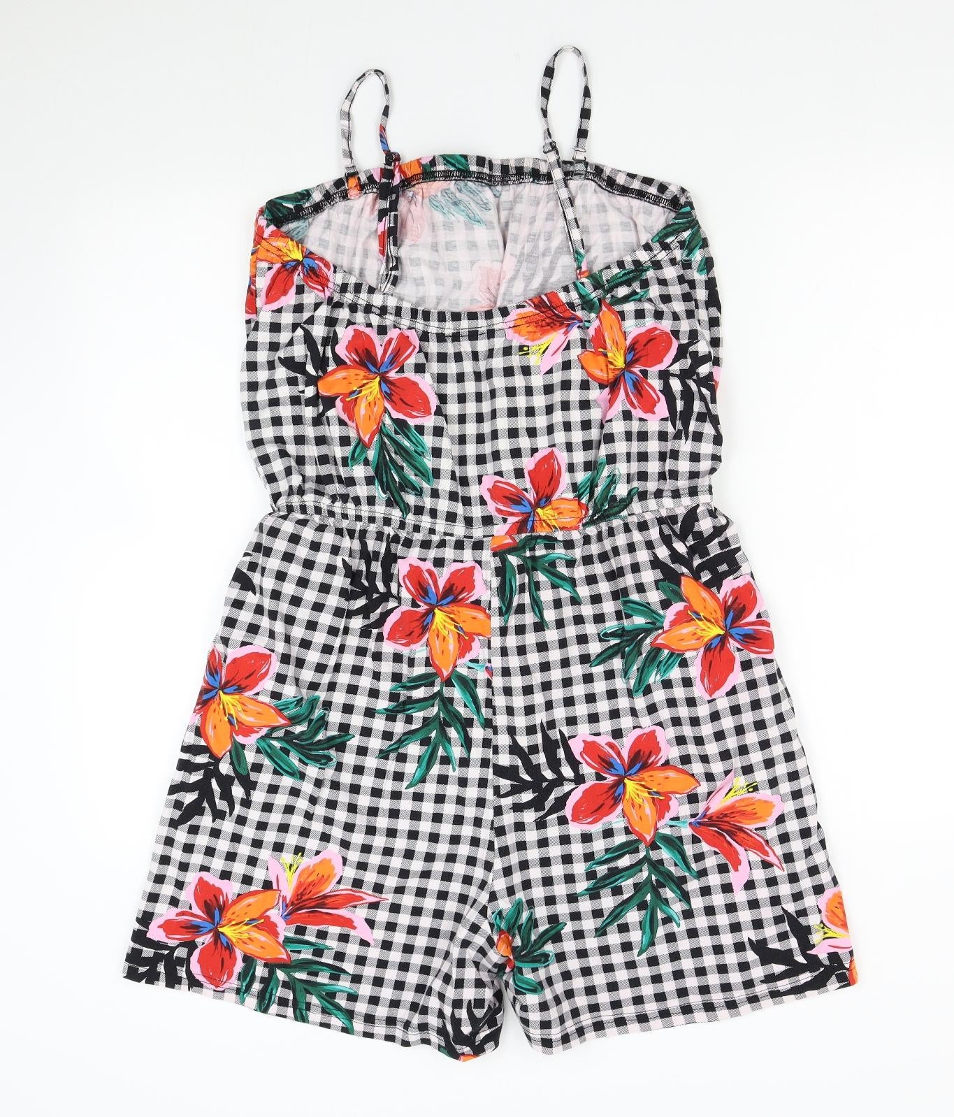 Bonmarché Womens Multicoloured Floral  Playsuit One-Piece Size 18