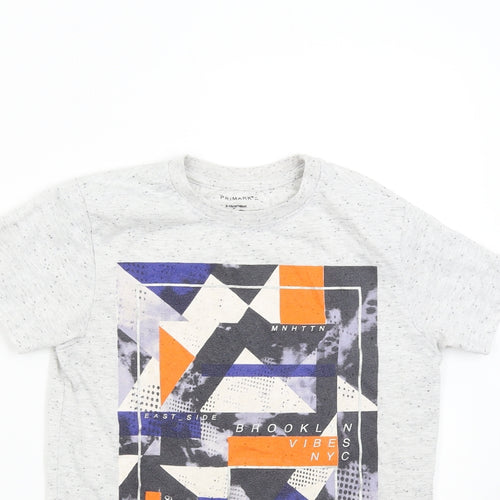 Primark Boys Grey   Basic T-Shirt Size 9-10 Years  - Brooklyn NYC