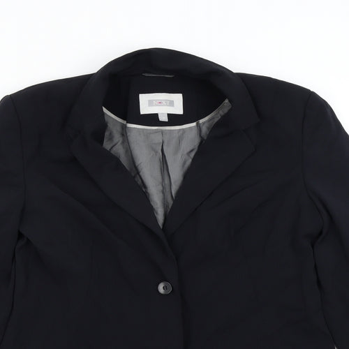 NEXT Womens Black Striped  Jacket Suit Jacket Size 12