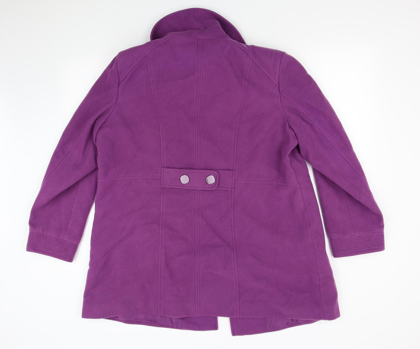 Damart Womens Purple   Overcoat Coat Size 20