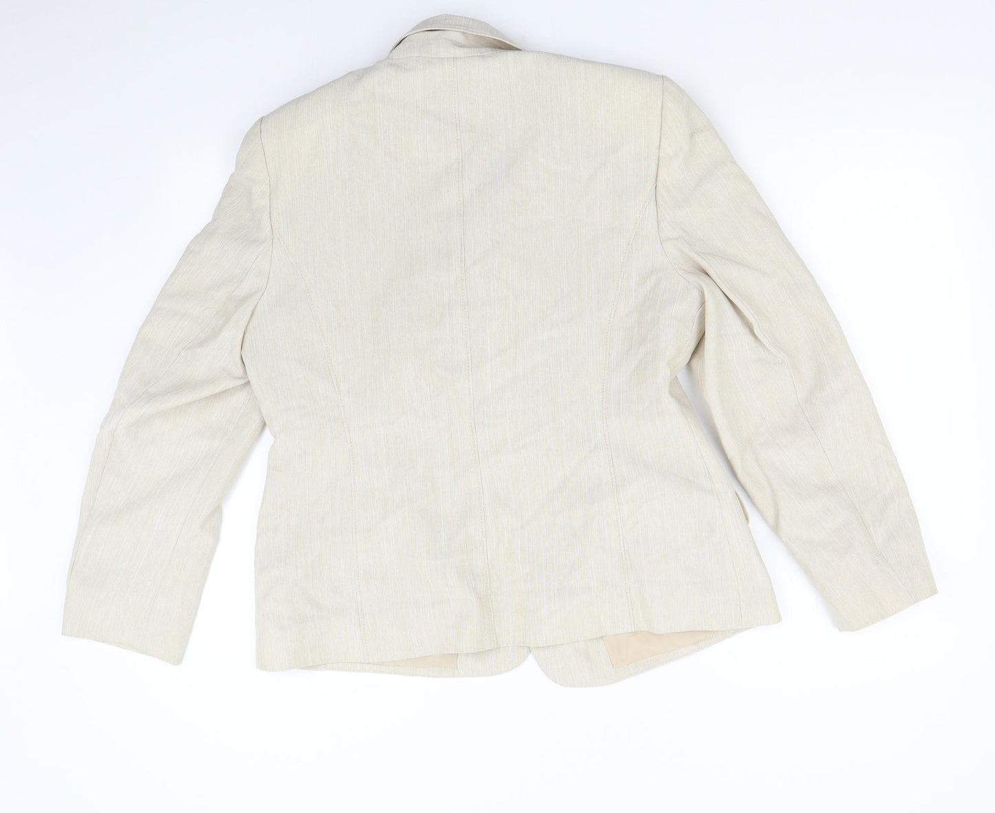 BHS Womens Beige   Jacket Suit Jacket Size 16