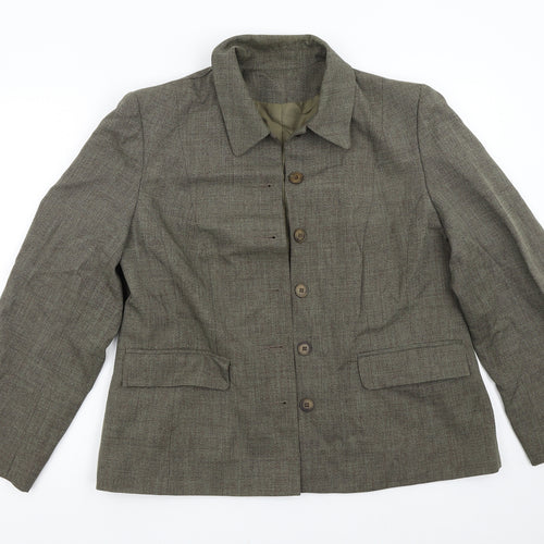 Berkertex Womens Green   Jacket Blazer Size 18
