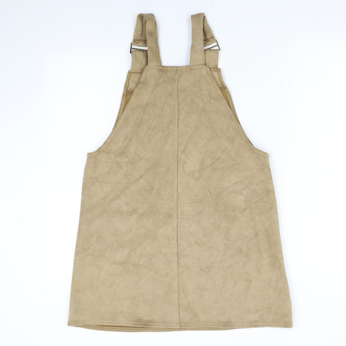 Select Womens Beige   Pinafore/Dungaree Dress  Size 12