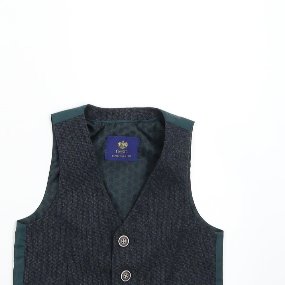NEXT Boys Green   Gilet Waistcoat Size 3 Years