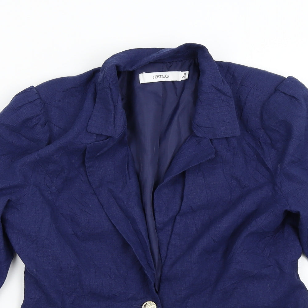 Just FAb Womens Blue   Jacket Blazer Size M