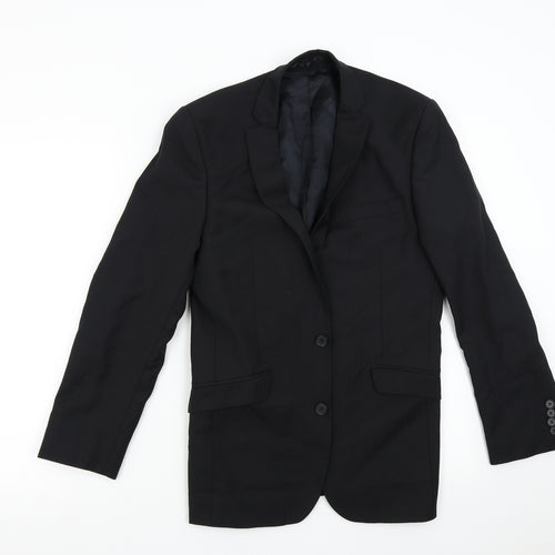 Racing Green Mens Black   Jacket Suit Jacket Size 36