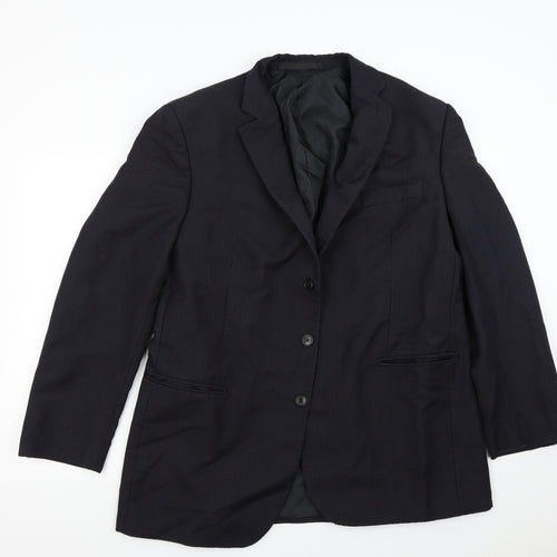 M&S Mens Blue   Jacket Suit Jacket Size 44