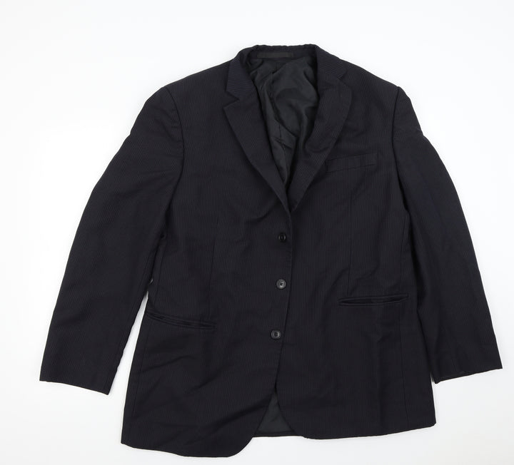 M&S Mens Blue Jacket Suit Jacket Size 44