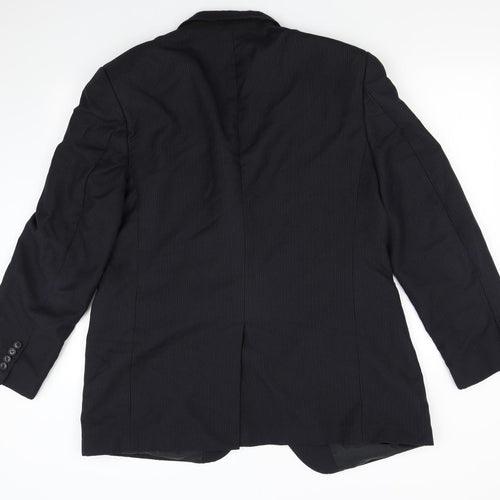 M&S Mens Blue   Jacket Suit Jacket Size 44