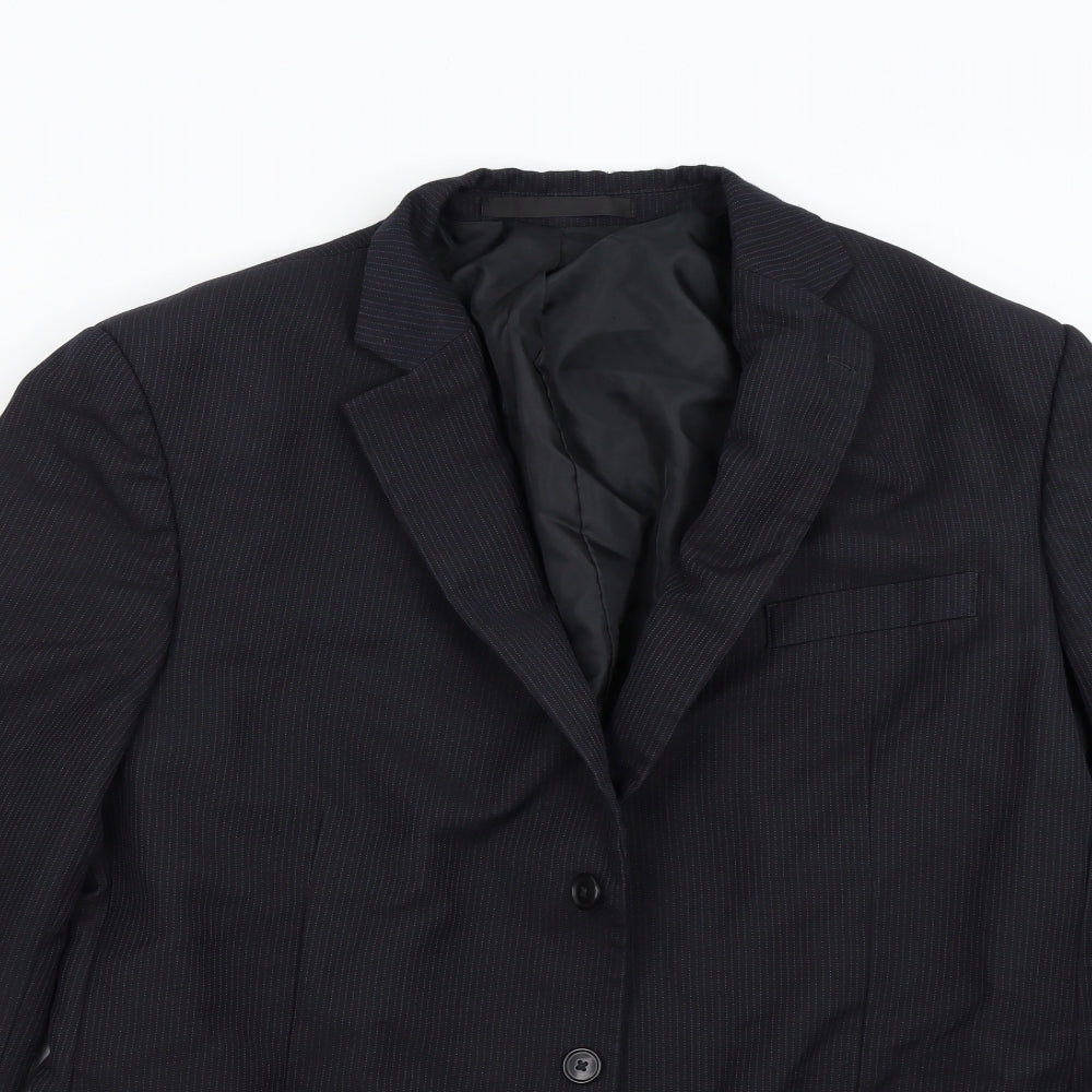 M&S Mens Blue   Jacket Suit Jacket Size 44