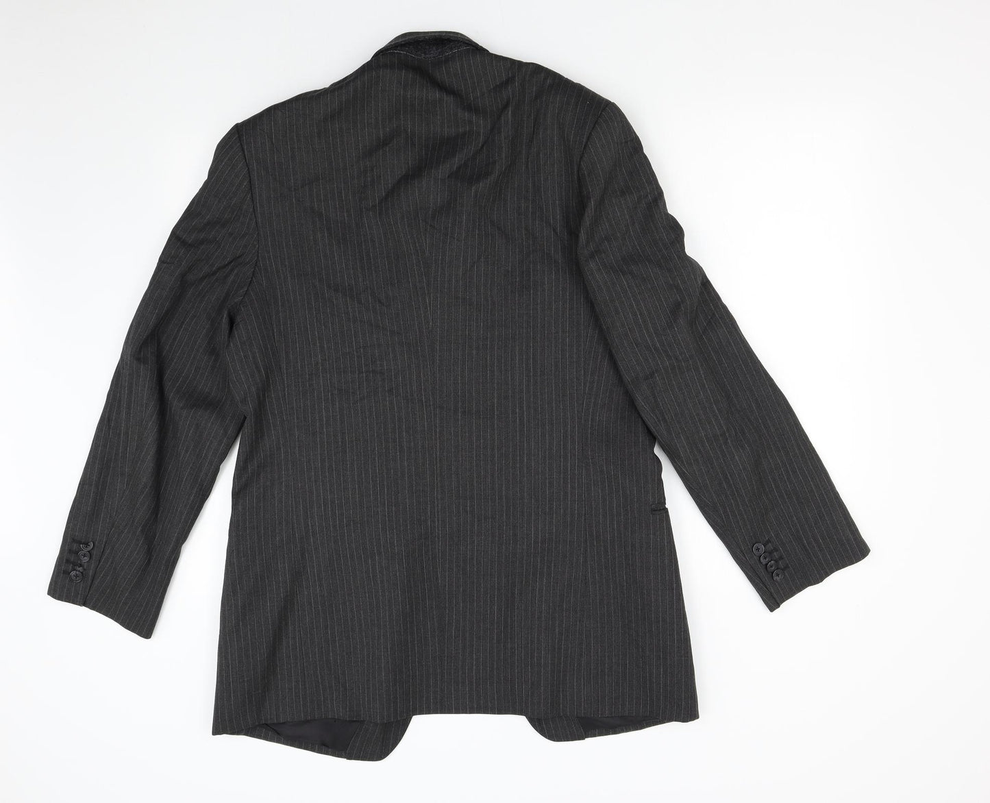 Lord's Taylor Mens Grey Striped  Jacket Suit Jacket Size 40