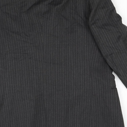 Lord's Taylor Mens Grey Striped  Jacket Suit Jacket Size 40
