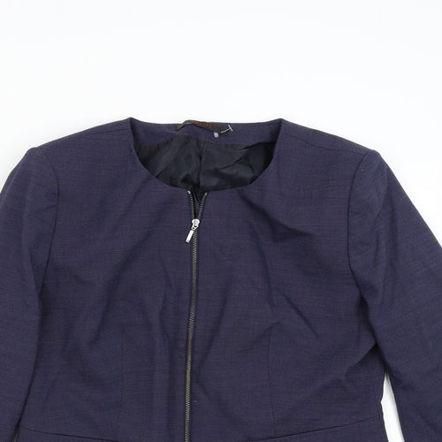 Greiff Womens Blue   Jacket Blazer Size 14